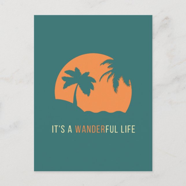 Es ist ein glückliches Leben Postkarte (Vorderseite)