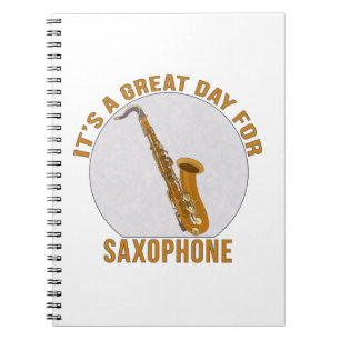 Es ist ein großer Tag für Saxophon Notizblock