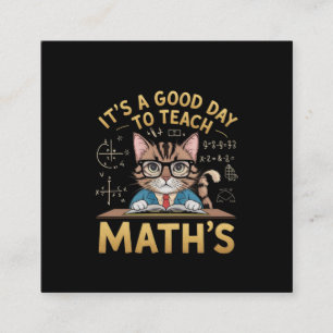 Es ist ein guter Tag, Inspirierend LehrerInnen Mat Quadratische Visitenkarte