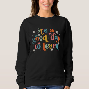 Es ist ein guter Tag, Schülerjunge Mädchen wieder Sweatshirt