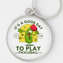 Es ist ein guter Tag, um Pickleball zu spielen Schlüsselanhänger