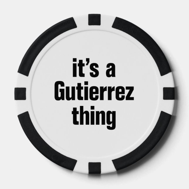 Es ist ein Gutierrez-Ding Pokerchips (Vorderseite)