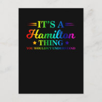 Es ist ein Hamilton-Ding, das man nicht verstehen