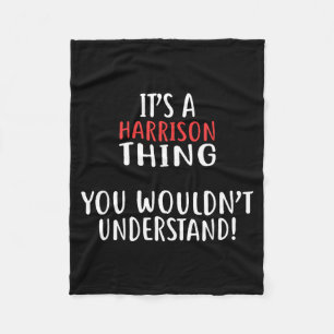 Es ist ein Harrison-Ding Stadt-Shirt Harrisons Fleecedecke