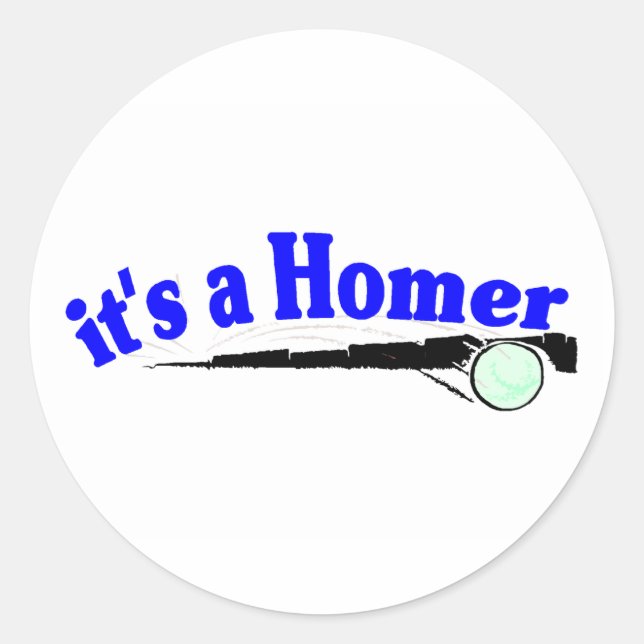 Es ist ein Homer Runder Aufkleber (Vorderseite)