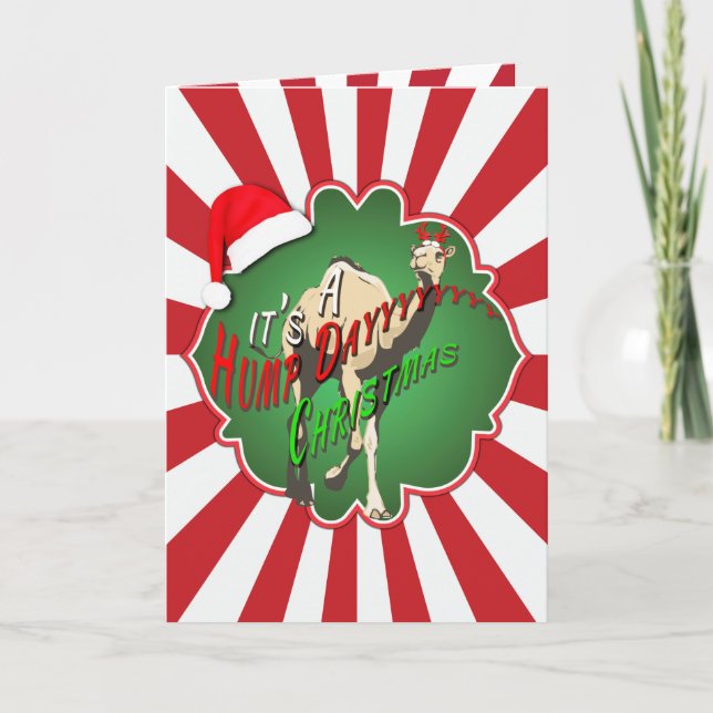 Es ist ein Hump Day Weihnachten Camel Red Sternexp (Vorderseite)