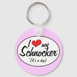 Es ist ein Hund! I Liebe mein Schnocker Schlüsselanhänger