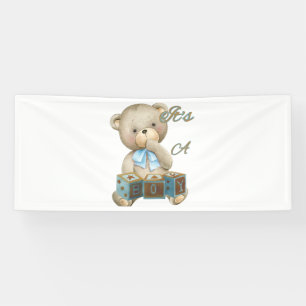 Es ist ein Junge 2,5 x 6 Vinyl Banner