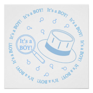 Es ist ein Junge! Ankündigung Poster