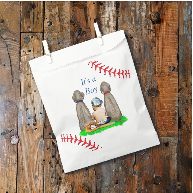 Es ist ein Junge, Baseball Themed Boy's Baby Showe Geschenktütchen (Von Creator hochgeladen)
