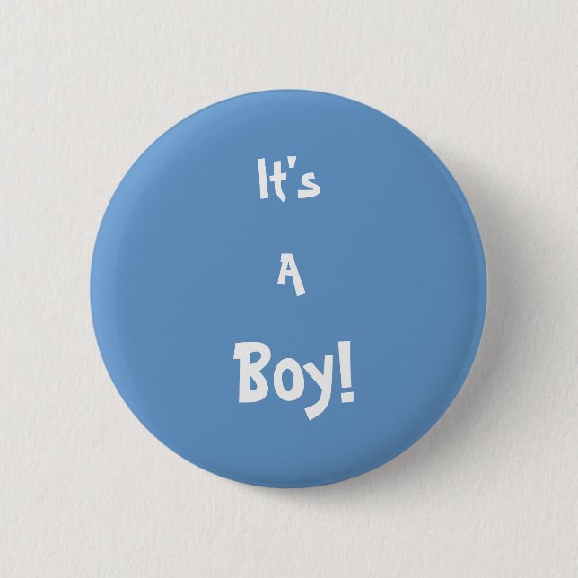 Es ist ein Junge! Button (Vorderseite)