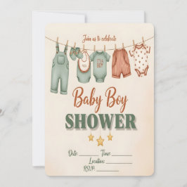 Es ist ein Junge! Einladung zur Babyparty für eine