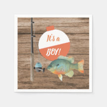 Es ist ein Junge Fishing Theme Baby Dusche