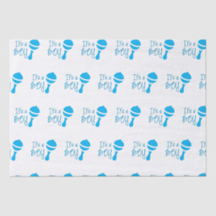 Es ist ein Junge Geschlecht Enthüllung Baby Shower Seidenpapier