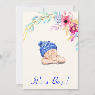Es ist ein Junge! Happy Sleeping Baby Dusche Einla