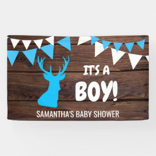 ES IST EIN JUNGE! Individuelle rustikale Buck Deer Banner