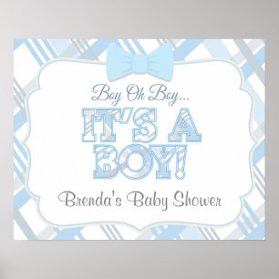 Es ist ein Junge Individueller Baby Shower Poster