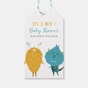 Es ist ein Junge Little Monster Baby Dusche Gesche Geschenkanhänger