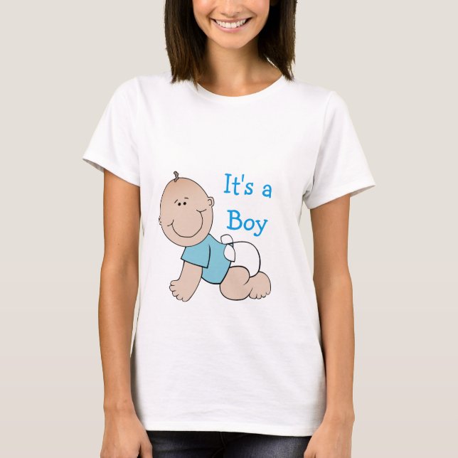 Es ist ein Junge-Maternity-Shirt T-Shirt (Vorderseite)