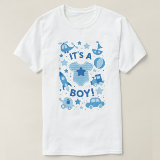 Es ist ein Junge – Moderne Feier Unisex T‑Shirt T-Shirt