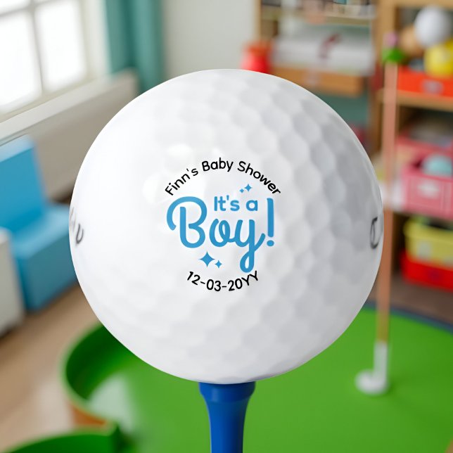 Es ist ein Junge - Neue Baby Dusche Gefallen Custo Golfball (Von Creator hochgeladen)