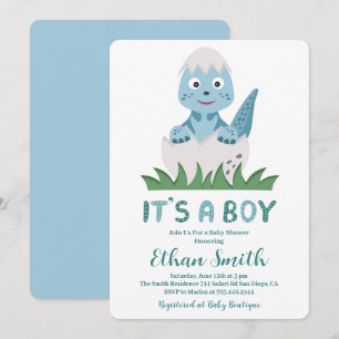 Es ist ein Junge Süße Dinosaurier-Baby-Shower-Einl Einladung