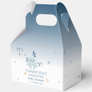 Es ist ein Junge! Süße Meeres-Tiere zur Babyparty Geschenkschachtel