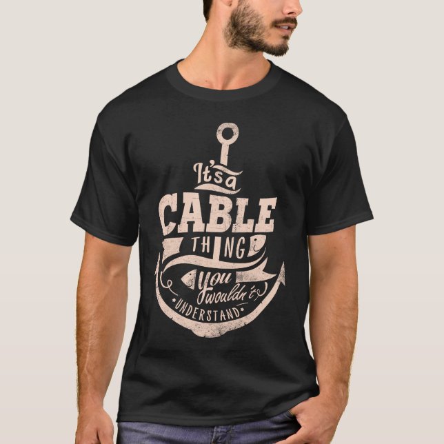 Es ist ein KABELTHEMA, Sie würden es nicht versteh T-Shirt (Vorderseite)