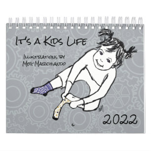 Es ist ein Kinderleben Zeichnungen von Kindern Kal Kalender