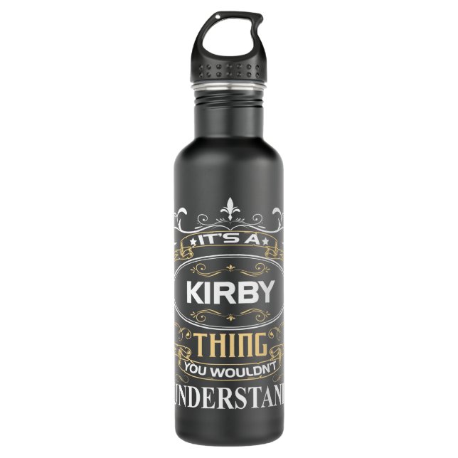 Es ist ein Kirby, was man nicht verstehen würde Edelstahlflasche (Vorderseite)