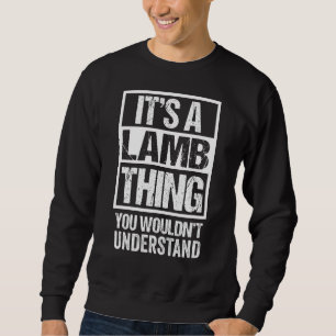 Es ist ein Lamm, das man nicht verstehen würde, wi Sweatshirt