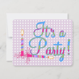Es ist ein Lila Party Einladung