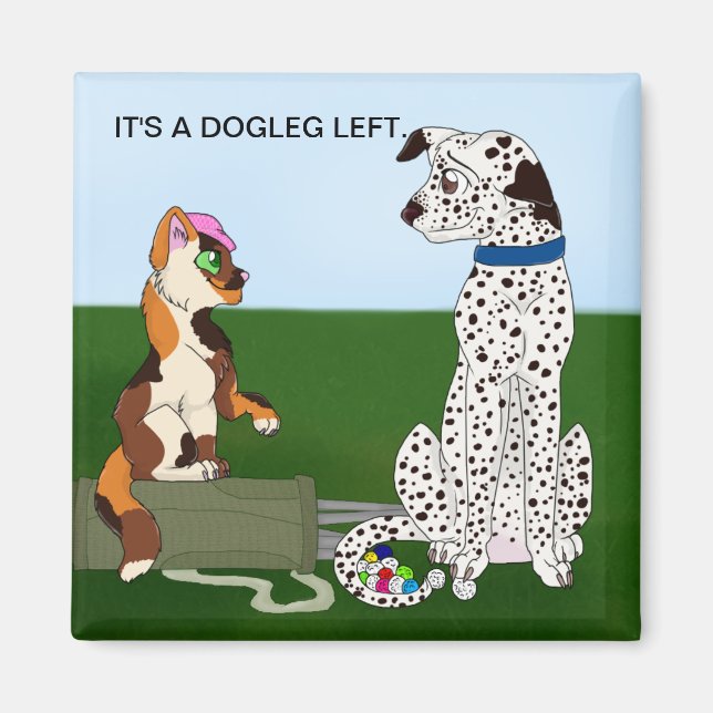 ES"IST EIN LINKS HUND MAGNET (Vorne)