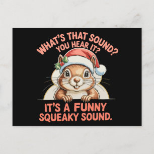 Es ist ein lustiger quietschender Weihnachts-Sound Feiertagspostkarte