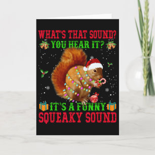 Es ist ein lustiger quietschender Weihnachts-Squir Karte