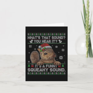 Es ist ein lustiges, quicheaky Sound Weihnachtshör Karte