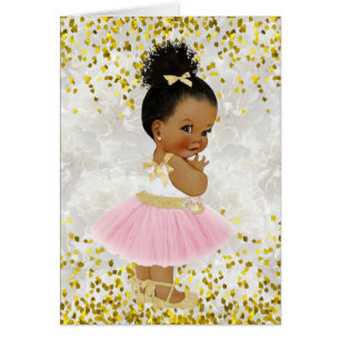 Es ist ein Mädchen Afro Puff Baby Ballerina Baby S