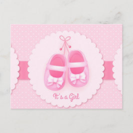 Es ist ein Mädchen Ankündigungspostkarte