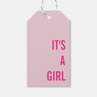 Es ist ein Mädchen-Baby-Party Geschenkanhänger