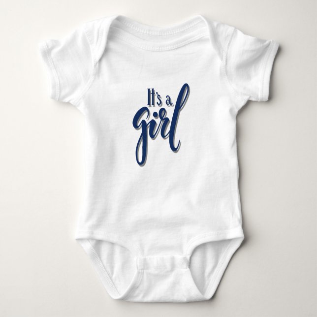 Es ist ein Mädchen Baby Strampler (Vorderseite)