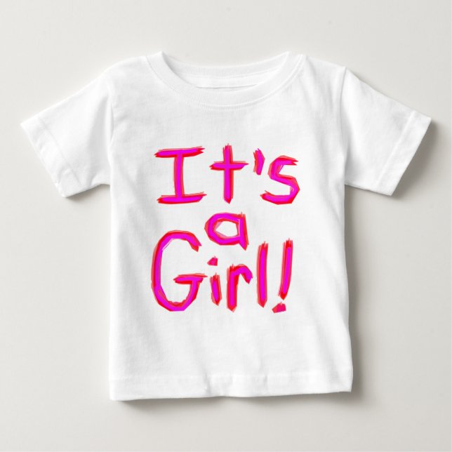 Es ist ein Mädchen! Baby T-shirt (Vorderseite)