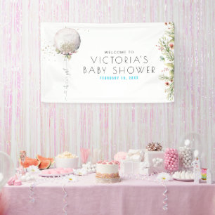 Es ist ein Mädchen Babydusche Begrüßungsbanner Banner