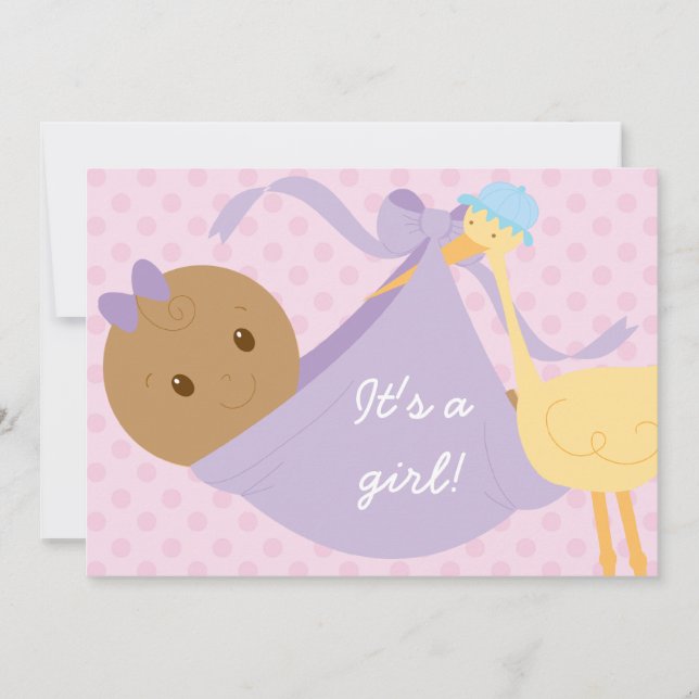 Es ist ein Mädchen-Babydusche-Invite Einladung (Vorderseite)