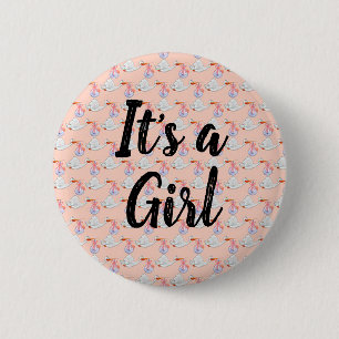 Es ist ein Mädchen Button