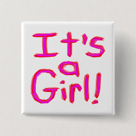 Es ist ein Mädchen! Button