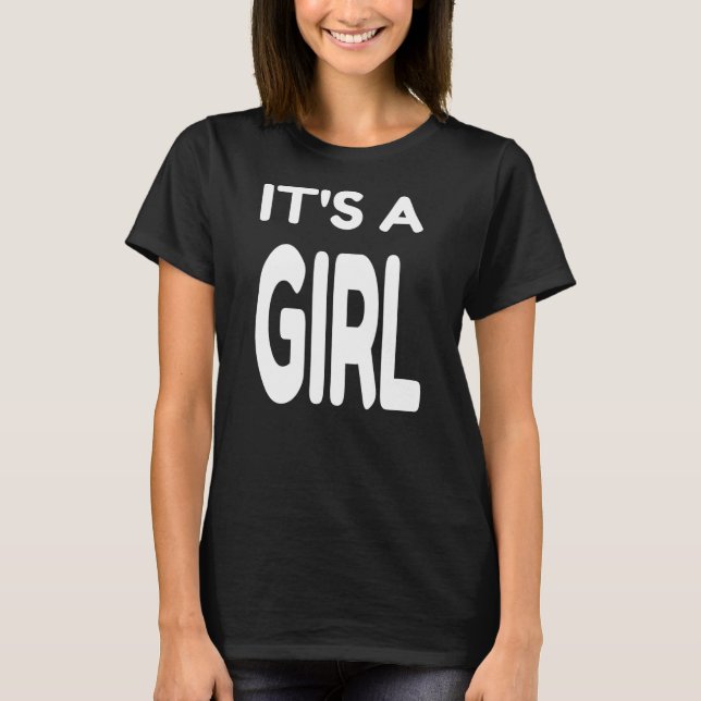 Es ist ein Mädchen-Dusche Geschlecht offenbart Par T-Shirt (Vorderseite)