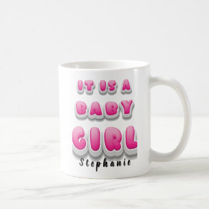 Es ist ein Mädchen! Gender Reveal Tasse Geschenk f