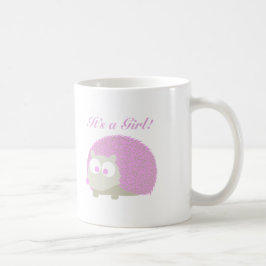 Es ist ein Mädchen! Igel Kaffeetasse
