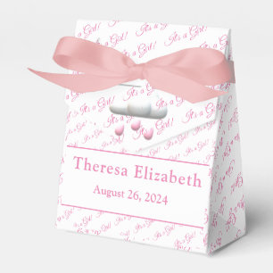 Es ist ein Mädchen individualisierbare Babydusche Geschenkschachtel