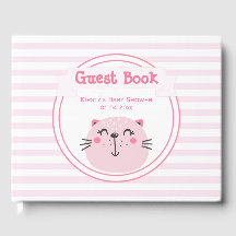 Es ist ein Mädchen! Niedlich Pink Cat - Babydusche